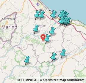 Mappa Via Serra di Sotto, 47834 Montefiore Conca RN, Italia (8.35118)