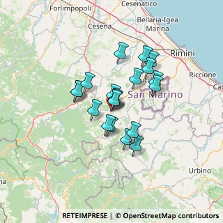 Mappa Via Sant'Agata, 47863 Novafeltria RN, Italia (10.0725)