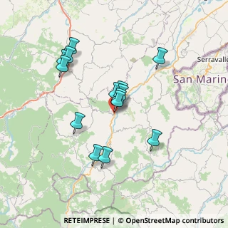 Mappa Via Sant'Agata, 47863 Novafeltria RN, Italia (6.36357)