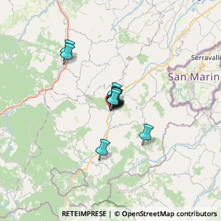 Mappa Via Sant'Agata, 47863 Novafeltria RN, Italia (3.29667)