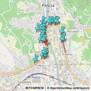 Mappa Viale Giuseppe Garibaldi, 51017 Pescia PT, Italia (0.372)