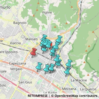Mappa Via Francesco Baracca, 59100 Prato PO, Italia (1.2935)