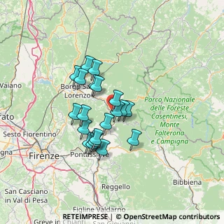 Mappa 50062 Dicomano FI, Italia (10.7605)