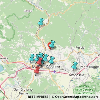 Mappa Via del Monumento, 55012 Capannori LU, Italia (6.93385)