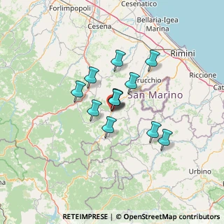 Mappa Via IV Novembre, 47863 Novafeltria RN, Italia (9.2975)