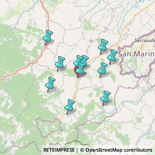Mappa Via XXIV Maggio, 47863 Novafeltria RN, Italia (5.79455)