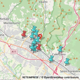 Mappa Via di Carteano, 59100 Prato PO, Italia (3.36583)