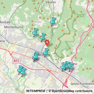 Mappa Via di Carteano, 59100 Prato PO, Italia (4.53182)