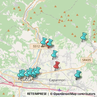 Mappa Via di Marlia, 55014 Capannori LU, Italia (5.43143)
