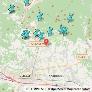 Mappa Via di Marlia, 55014 Capannori LU, Italia (4.94769)