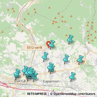 Mappa Via del Giardinetto, 55012 Capannori LU, Italia (5.68647)