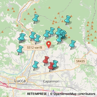 Mappa Via del Giardinetto, 55012 Capannori LU, Italia (3.6425)