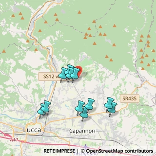 Mappa Via del Giardinetto, 55012 Capannori LU, Italia (3.81636)