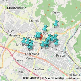 Mappa Via Montesanto, 59100 Prato PO, Italia (1.24706)