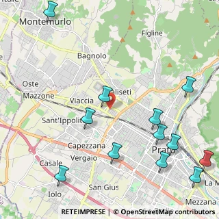 Mappa Via Montesanto, 59100 Prato PO, Italia (2.895)