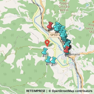 Mappa Frazione Villa, 50062 Dicomano FI, Italia (0.82143)