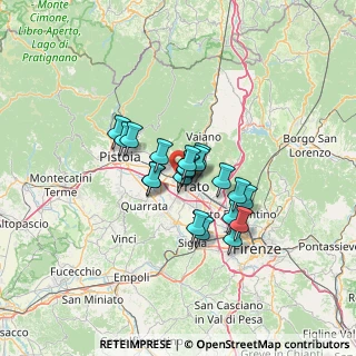 Mappa Via Nervesa della Battaglia, 59100 Prato PO, Italia (9.2775)