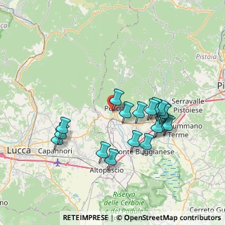 Mappa Via Galileo Galilei, 51017 Pescia PT, Italia (7.13333)