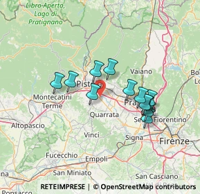 Mappa Via Attilio D'Angela, 51100 Bottegone PT, Italia (11.67333)