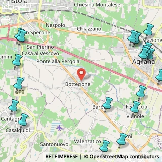 Mappa Via Attilio D'Angela, 51100 Bottegone PT, Italia (3.6865)