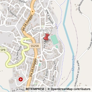 Mappa Via Giuseppe Mazzini, 31, 47863 Novafeltria, Rimini (Emilia Romagna)