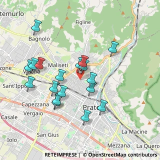 Mappa Via Enrico Toti, 59100 Prato PO, Italia (1.84611)