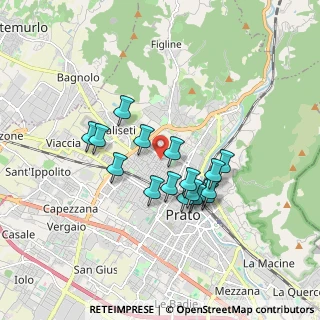 Mappa Via Enrico Toti, 59100 Prato PO, Italia (1.46125)