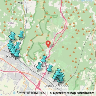 Mappa Piazza Unità di Italia, 50041 Calenzano FI, Italia (6.2095)