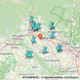 Mappa Via Palmiro Foresi, 51100 Pistoia PT, Italia (6.692)