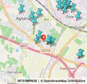 Mappa Via Otranto, 51031 Agliana PT, Italia (1.283)