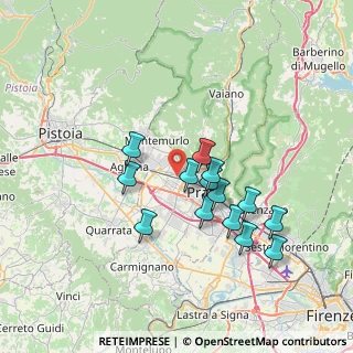 Mappa Via Dosso Faiti, 59100 Prato PO, Italia (6.52143)