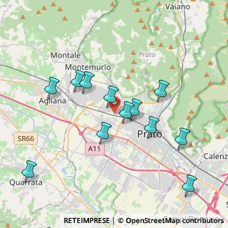 Mappa Via Dosso Faiti, 59100 Prato PO, Italia (3.91417)