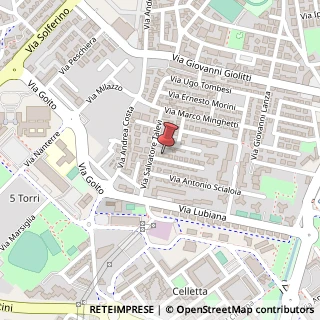 Mappa Via Giacinto Serrati Menotti, 5, 61122 Pesaro, Pesaro e Urbino (Marche)