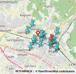 Mappa Est, 50054 Prato PO, Italia (1.35118)