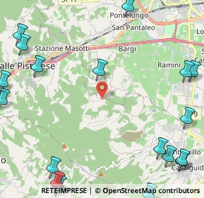 Mappa Via Collina di Vinacciano, 51034 Serravalle Pistoiese PT, Italia (3.646)