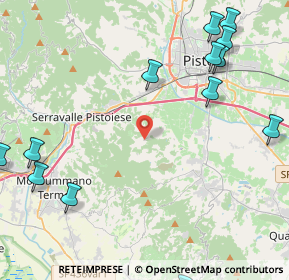 Mappa Via Collina di Vinacciano, 51034 Serravalle Pistoiese PT, Italia (6.39643)