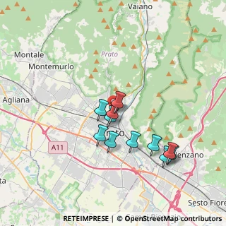 Mappa Via Pagli Rolando, 59100 Prato PO, Italia (3.21364)