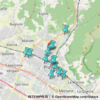 Mappa Via Pagli Rolando, 59100 Prato PO, Italia (1.60692)