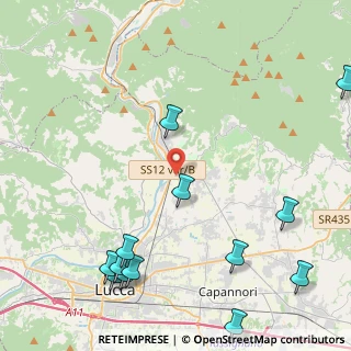 Mappa Via dei Ceccotti, 55014 Capannori LU, Italia (6.55)