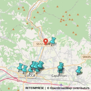 Mappa Via dei Ceccotti, 55014 Capannori LU, Italia (5.87941)