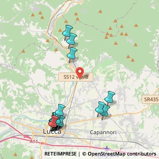 Mappa Via dei Ceccotti, 55014 Capannori LU, Italia (5.615)