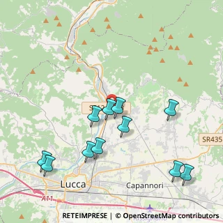 Mappa Via dei Ceccotti, 55014 Capannori LU, Italia (4.49636)