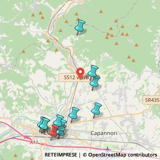 Mappa Via dei Ceccotti, 55014 Capannori LU, Italia (5.51)