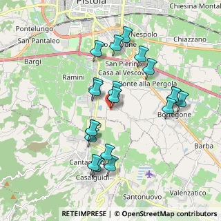 Mappa Via Di Masiano snc Masiano, 51100 Pistoia PT, Italia (1.8685)