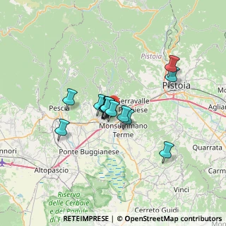 Mappa Via dei Tanelli, 51016 Montecatini Terme PT, Italia (4.58467)