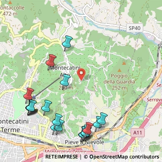 Mappa Via dei Tanelli, 51016 Montecatini Terme PT, Italia (1.491)