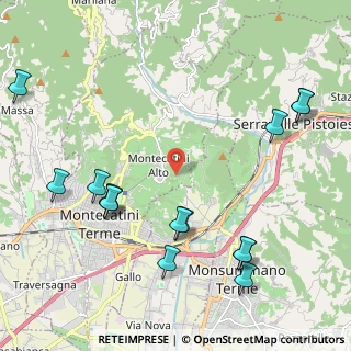 Mappa Via dei Tanelli, 51016 Montecatini Terme PT, Italia (2.692)