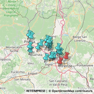 Mappa Via Montalese, 59100 Prato PO, Italia (9.588)
