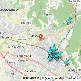 Mappa Via Montalese, 59100 Prato PO, Italia (2.545)