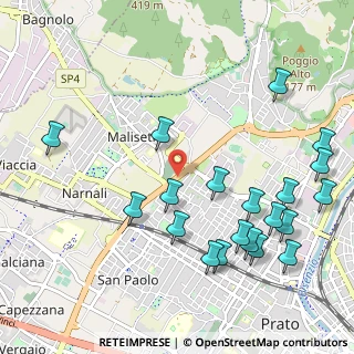Mappa Via Montalese, 59100 Prato PO, Italia (1.266)